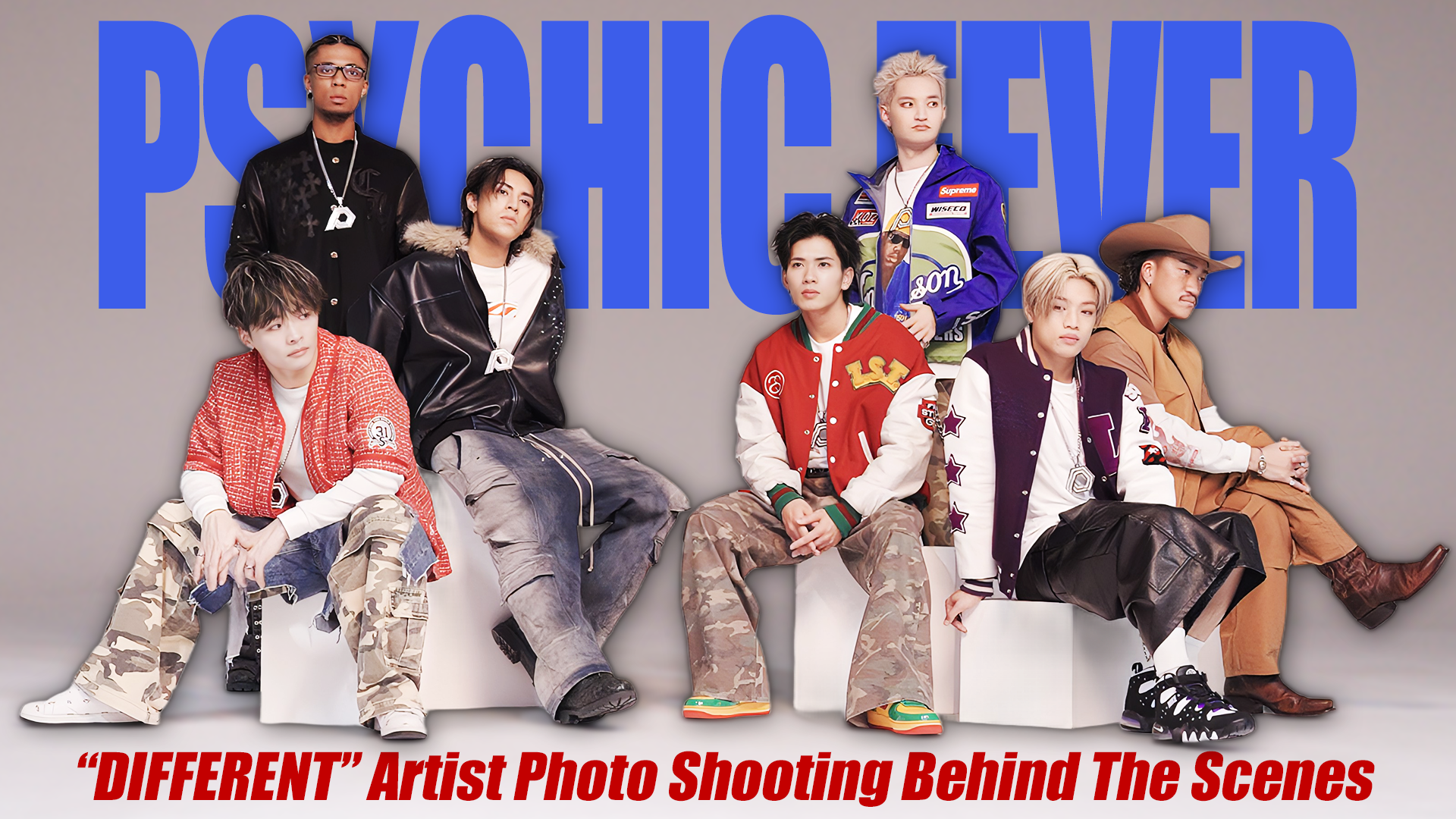 PSYCHIC FEVER 2nd ALBUM『DIFFERENT』Artist Photo Shooting Behind
